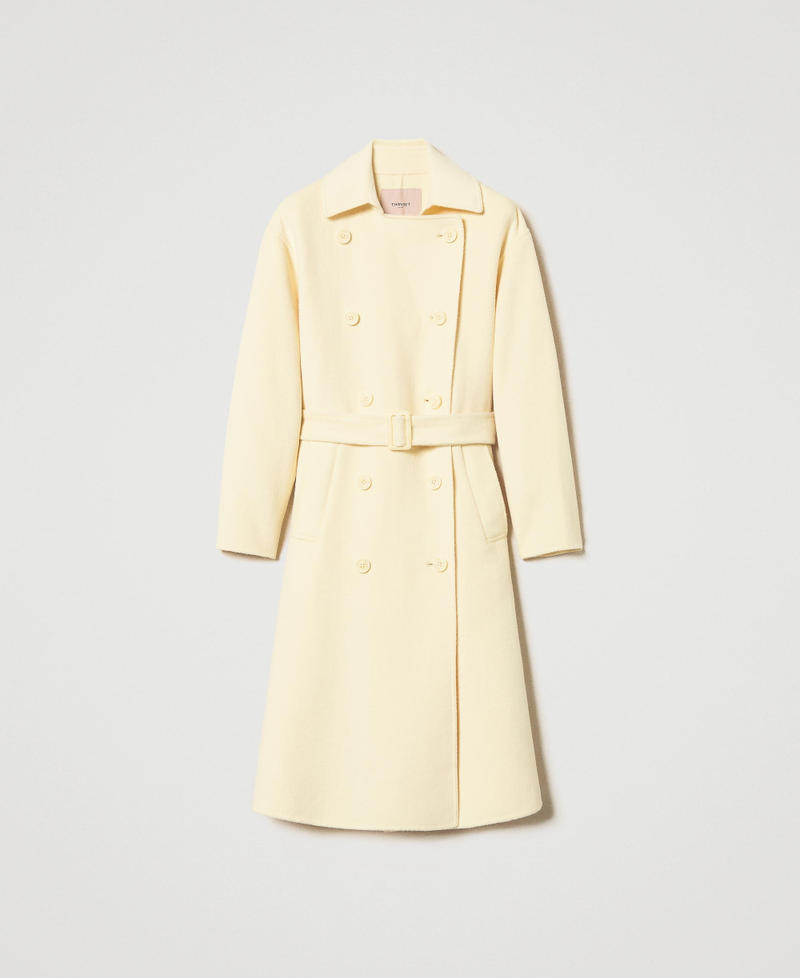 Doubled wool blend cloth coat Vanilla Woman 251TP2232_12143_S0