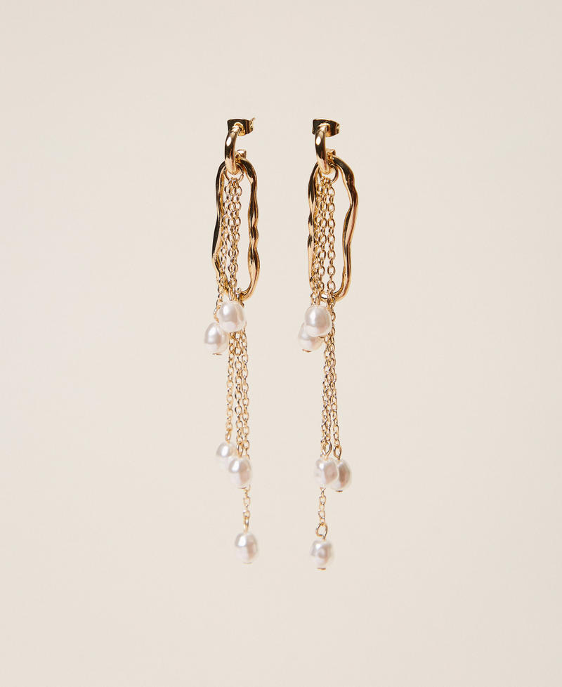 Ohrringe mit Ringen und Perlen New Gold Frau 262TA4022_10630_01