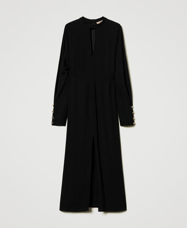 Long crêpe georgette dress