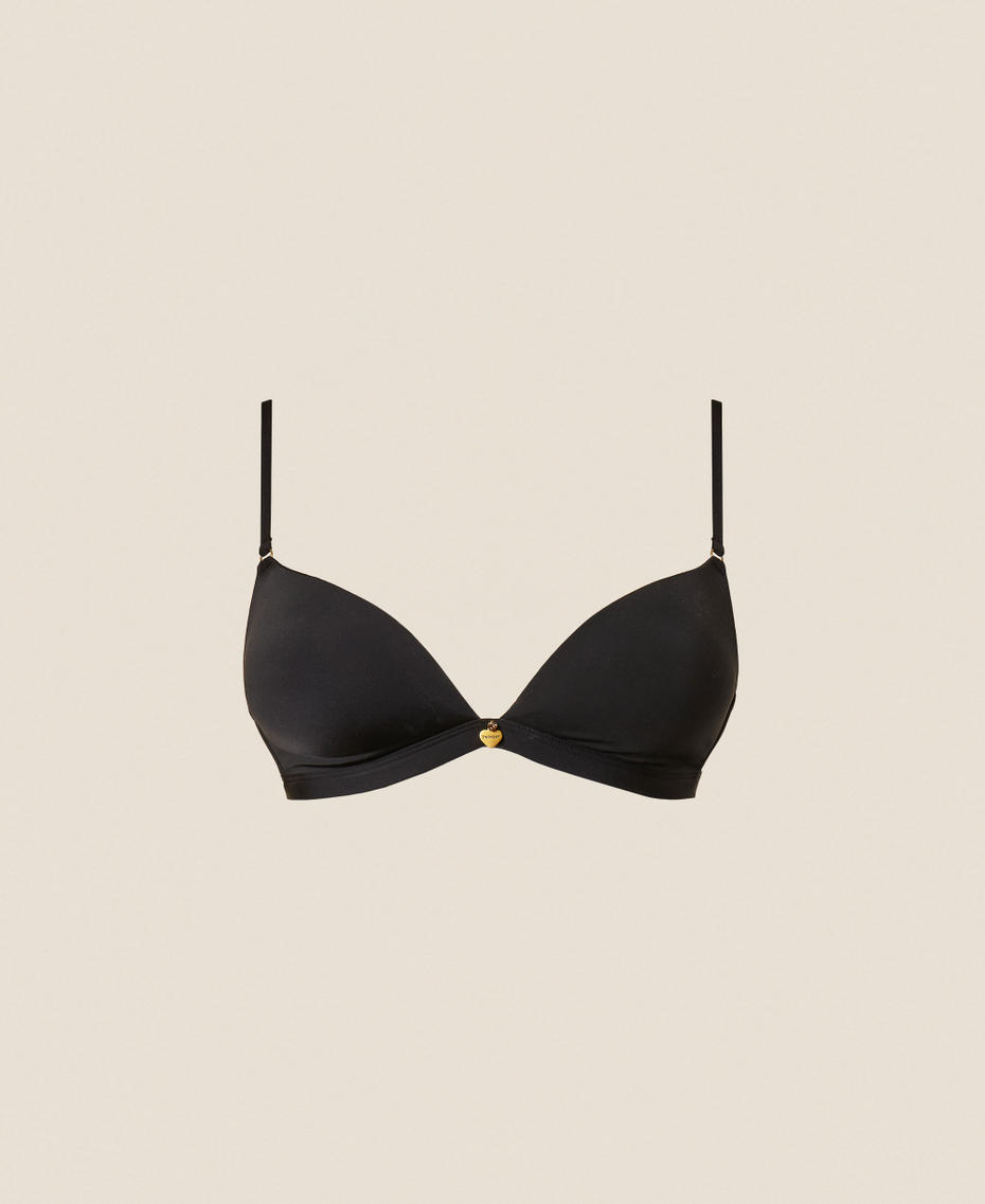 Charmeuse triangle bra Black Woman 261LL6B22_00006_S0