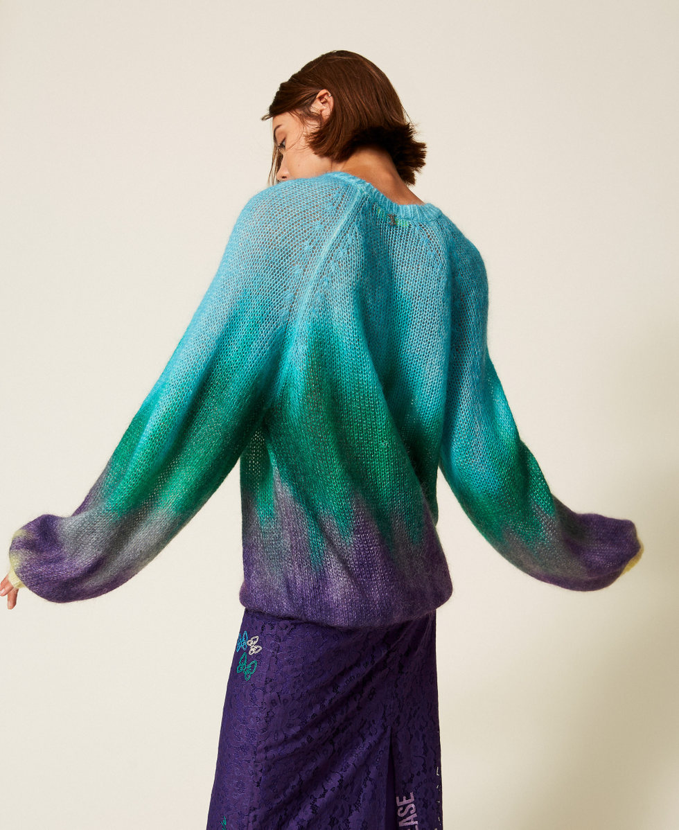 MYFO jumper with fadeout print Multicolour Mohair Woman 252AQ3050_13039_03