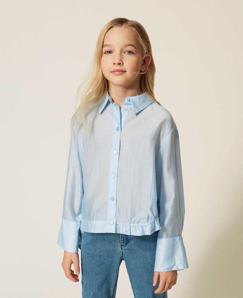 Camicia over in voile Skyline Bambina 261GJ2111_04614_01