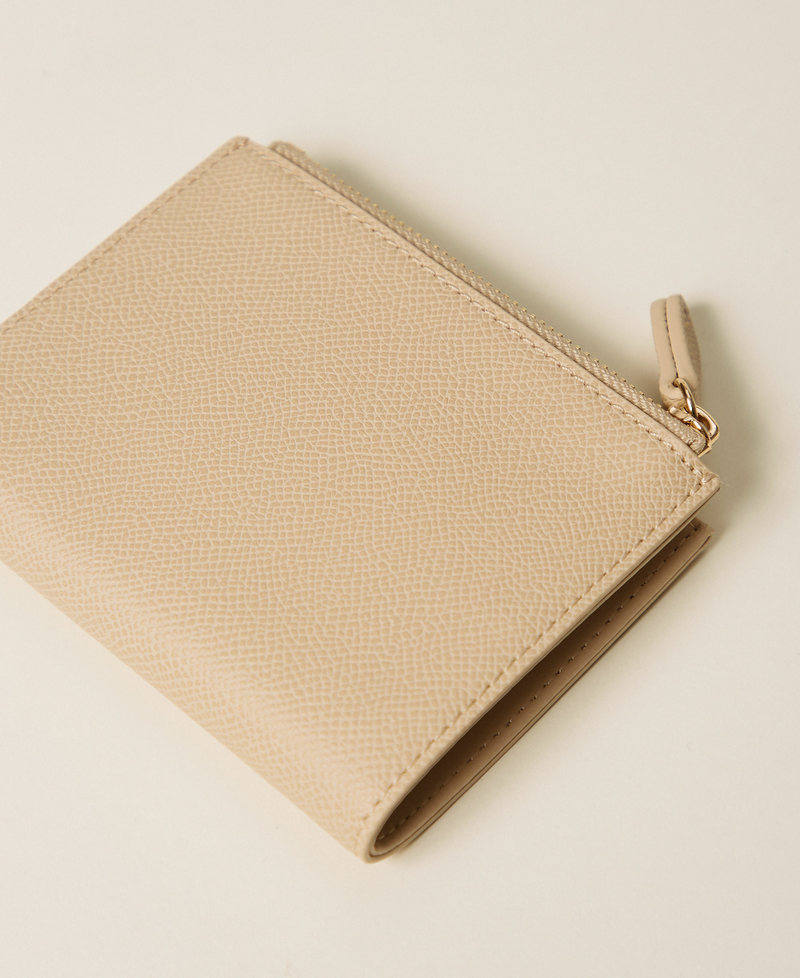 Small wallet with logo Delicate Sand Beige Woman 261TH7010_13161_02