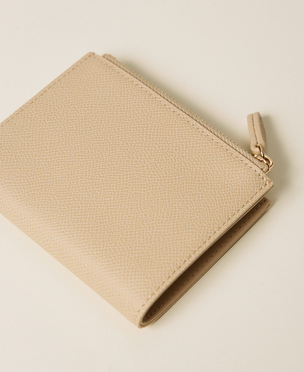 Portafoglio piccolo con logo Beige "Delicate Sand" Donna 261TH7010_13161_02