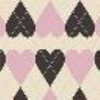 Cardigan jacquard avec c&oelig;urs Jacquard C&oelig;ur Femme 13922_C