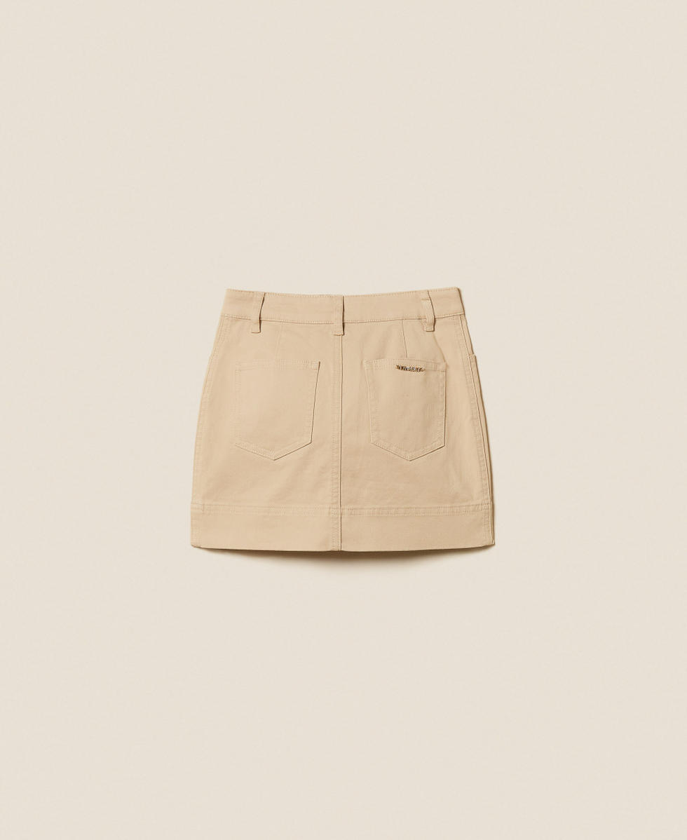 Mini-jupe en bull Beige &laquo;&nbsp;Safari&nbsp;&raquo; Fille 261GJ2103_13191_S1