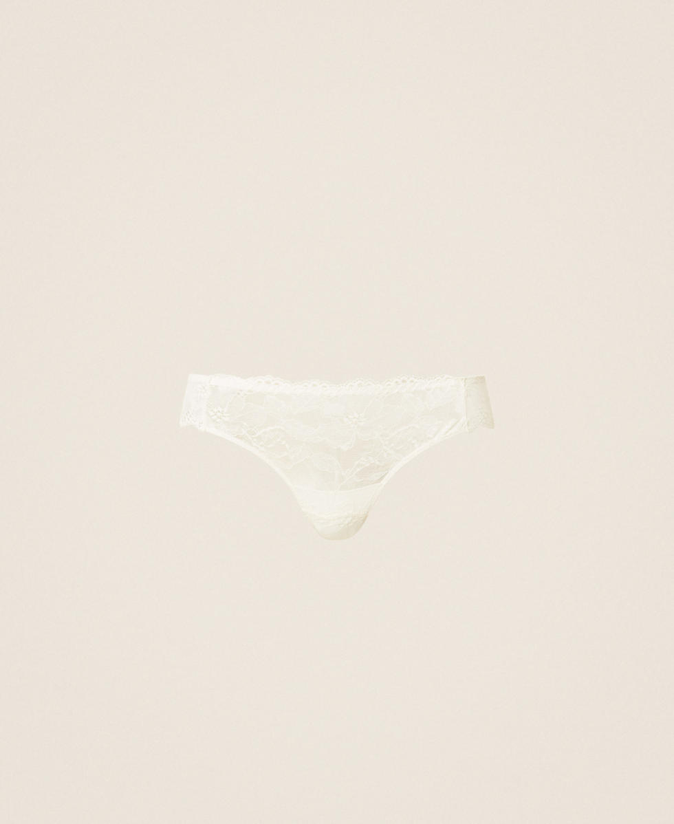 Lace Brazilian briefs Mother Of Pearl Woman 262LI6C77_00059_S0