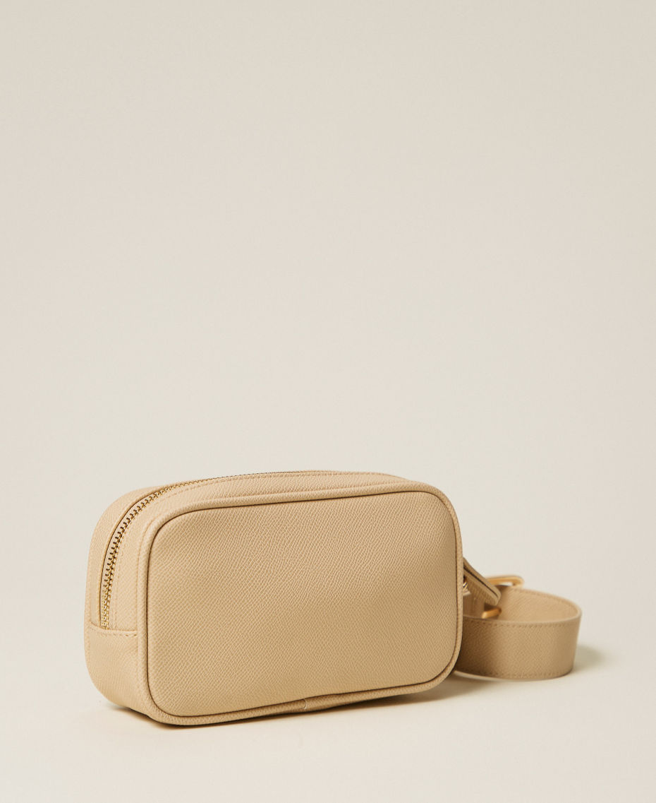 Mini bag with logo and strap Delicate Sand Beige Woman 261TH703D_13161_03