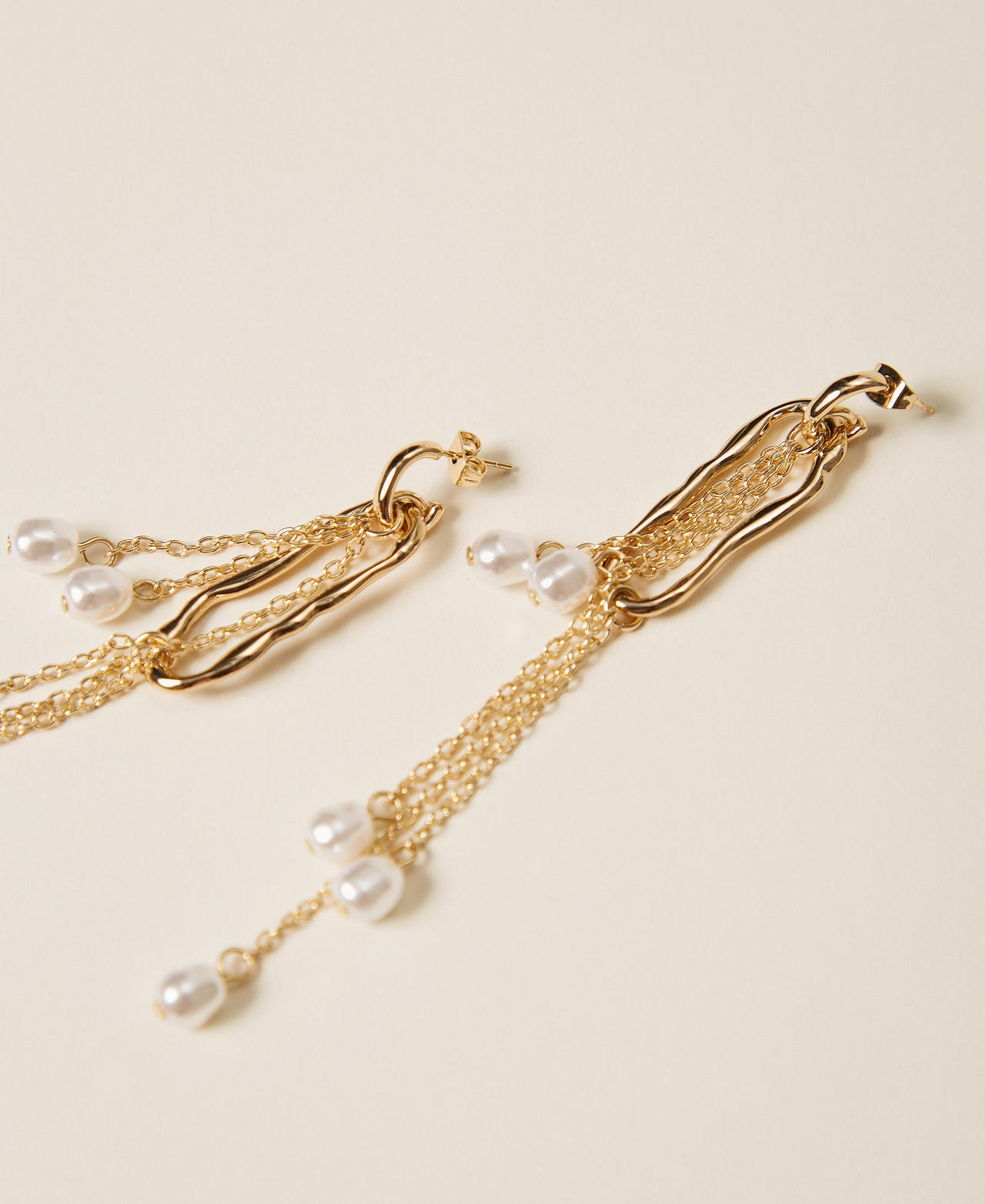 Ohrringe mit Ringen und Perlen New Gold Frau 262TA4022_10630_02