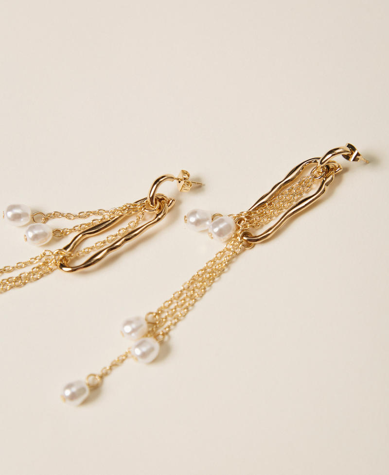Ohrringe mit Ringen und Perlen New Gold Frau 262TA4022_10630_02