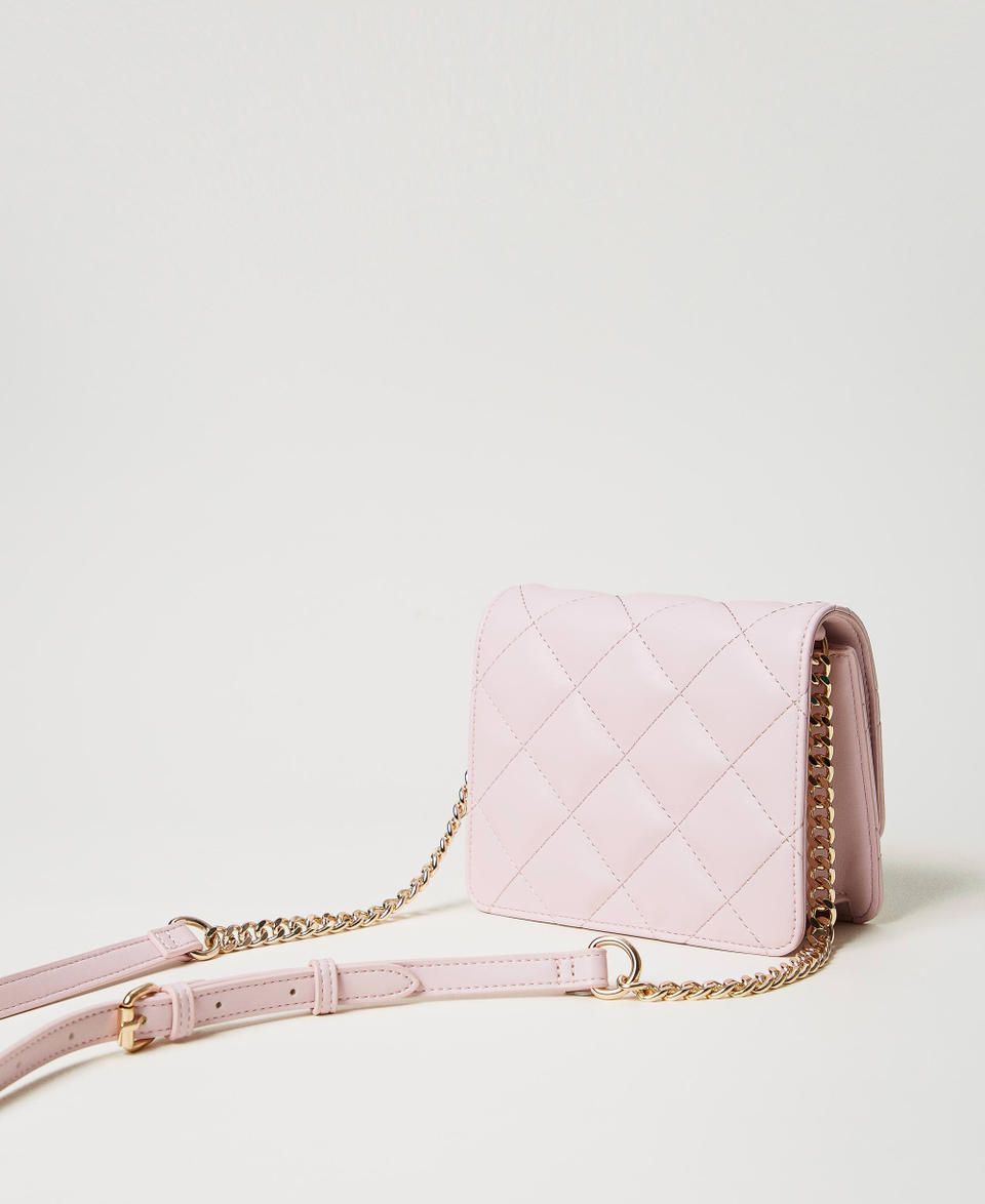 ‘Audrey’ small quilted shoulder bag Parisienne Pink Woman 251TB7373_00714_03