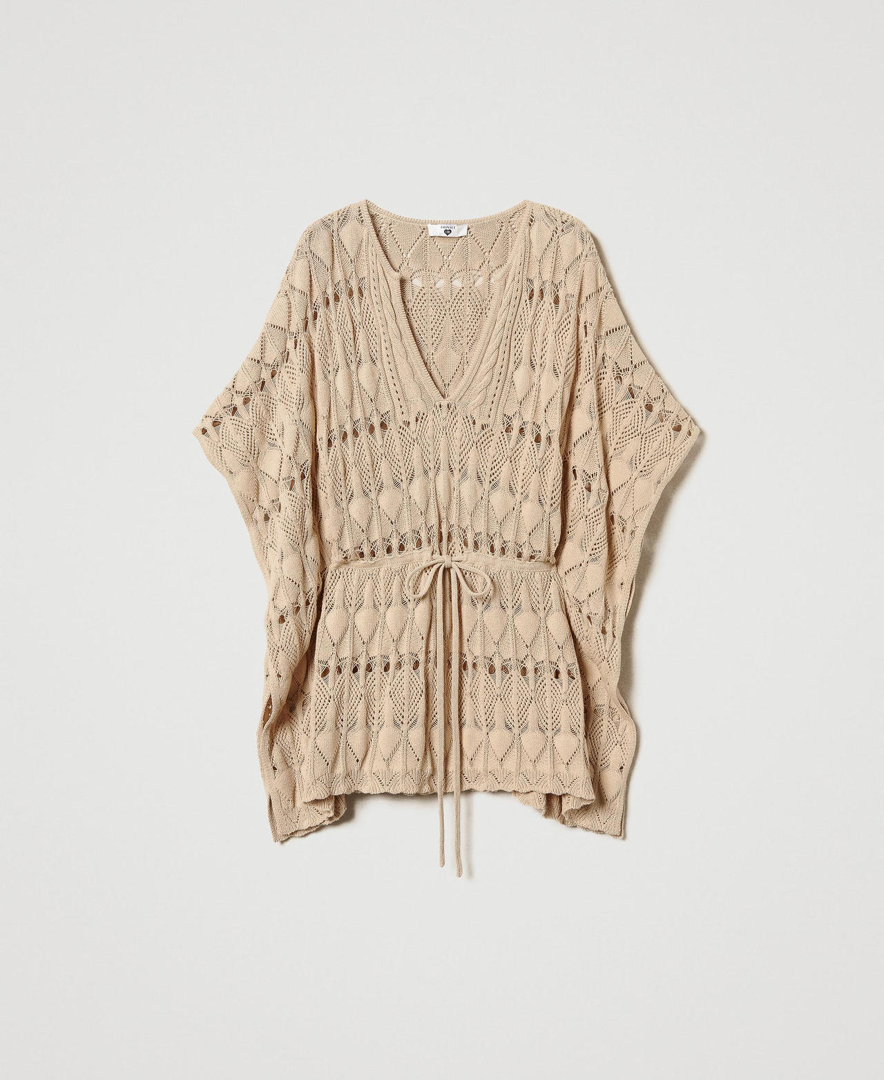 Open knit kaftan
