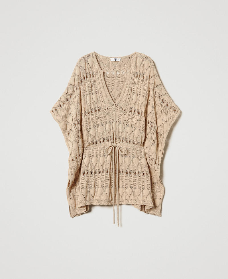 Open knit kaftan