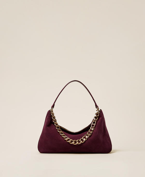 'Liliane' medium suede bag
