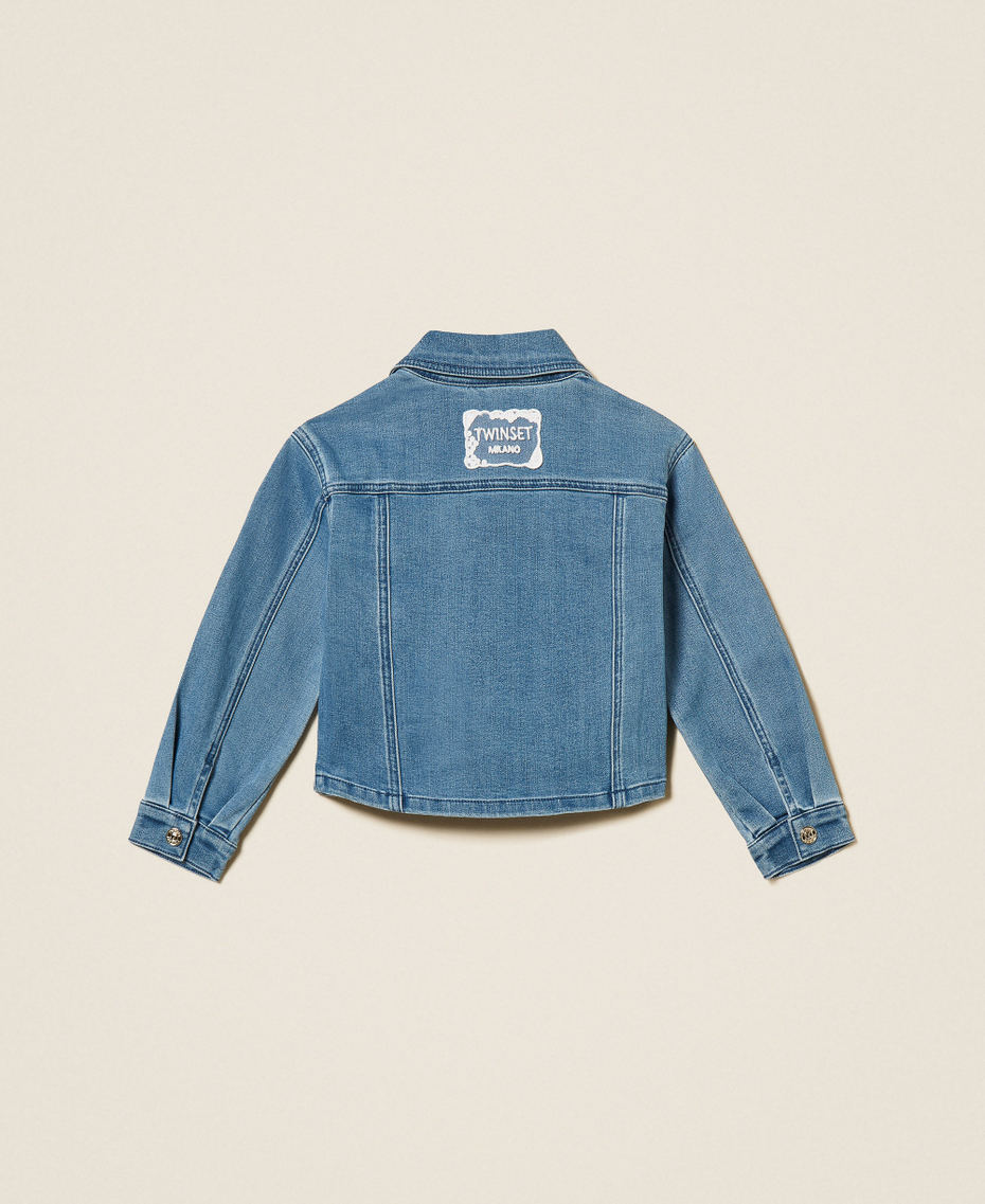 Girls&rsquo; denim jacket Medium Blue Denim Girl 261GB2030_03451_S1