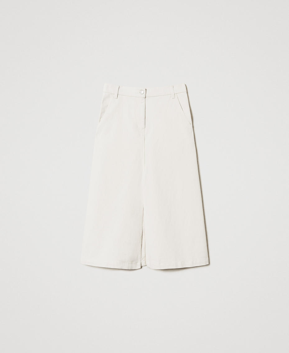 Gonna in bull con cotone organico Beige "Angorra" Donna 251AP2363_12114_S0