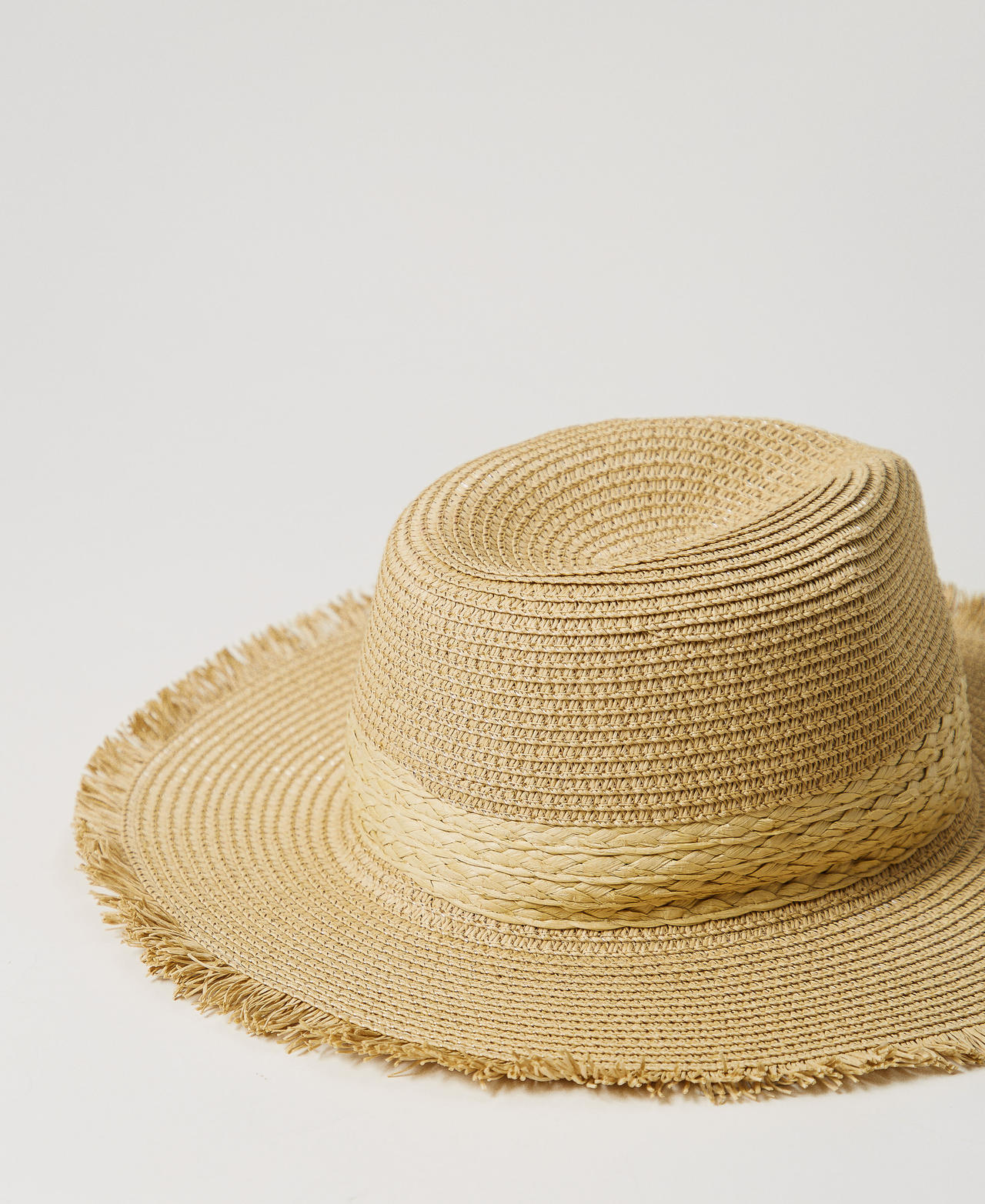 Wide brim frayed hat Straw Girl 251GJ5020_00193_03