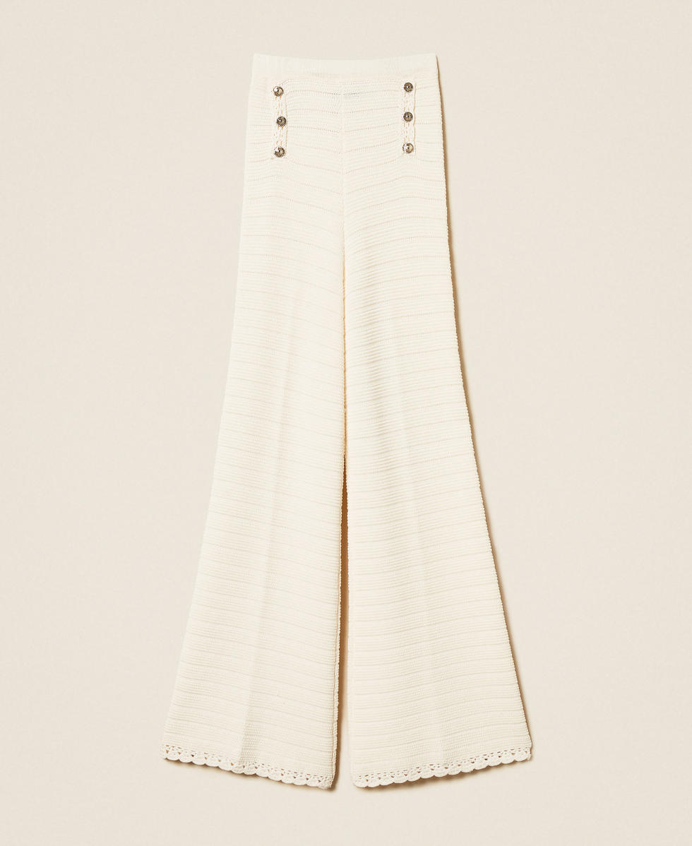 Strickhose mit H&auml;keleinsatz