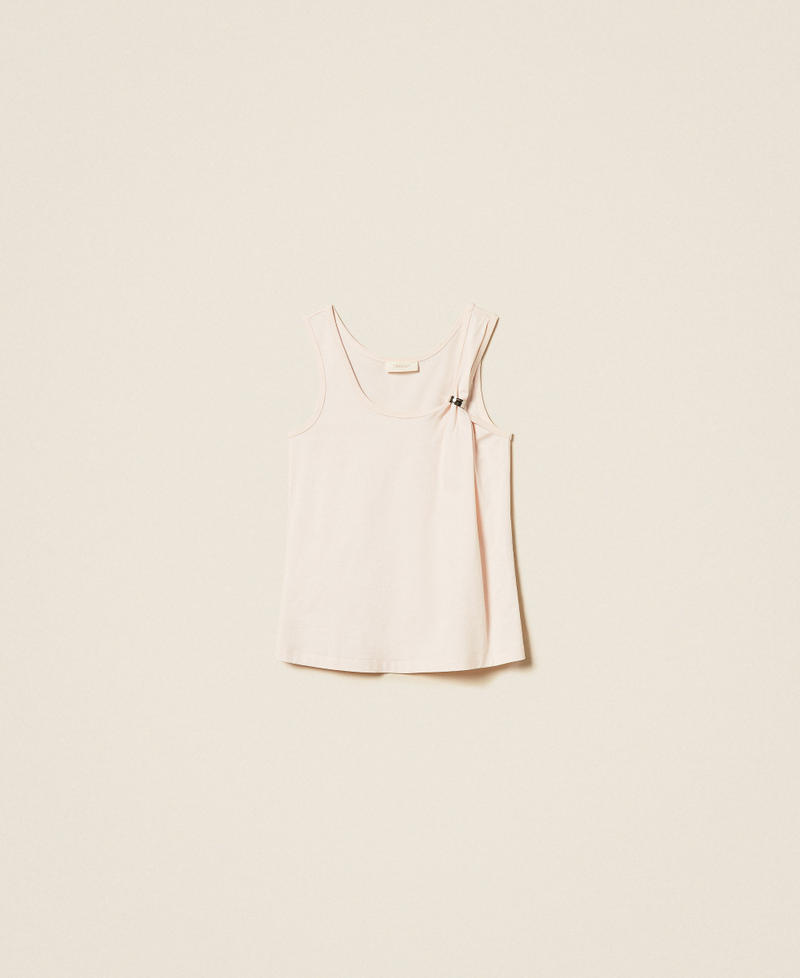 Top slim con clip Sabbia Rosa Donna 261TE2101_00570_S0