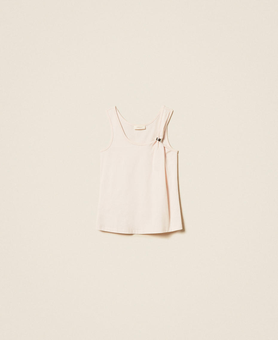 Top slim con clip Sabbia Rosa Donna 261TE2101_00570_S0