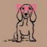 T-shirt oversize MYFO avec imprim&eacute; et broderie Nude Beige Teckel Femme 13570_C