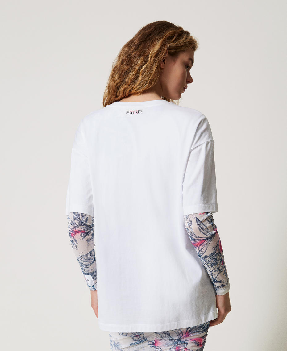 MYFO oversized t-shirt Papers/Bandit Geisha Print Woman 251AQ2052_12444_03