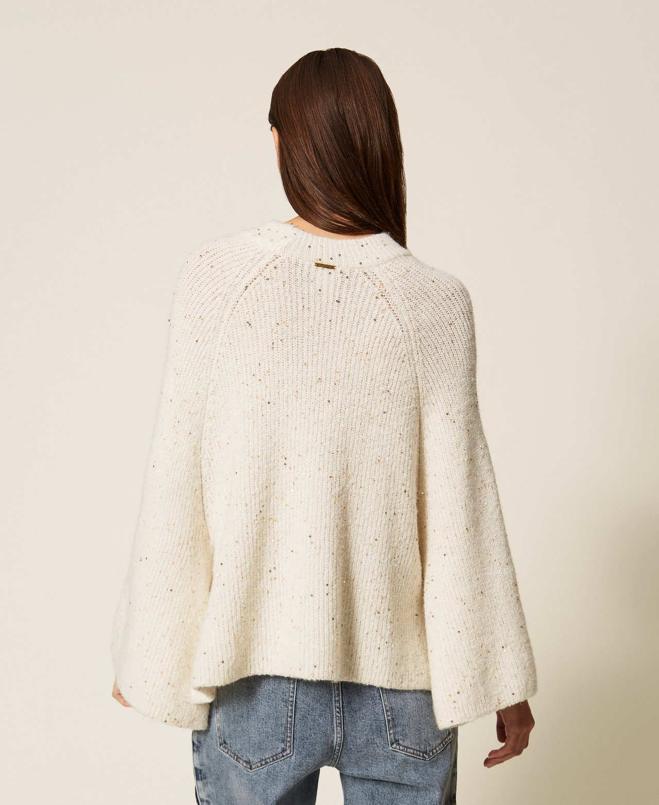 Sequin jumper Off White Woman 252LL3BBB_00526_03