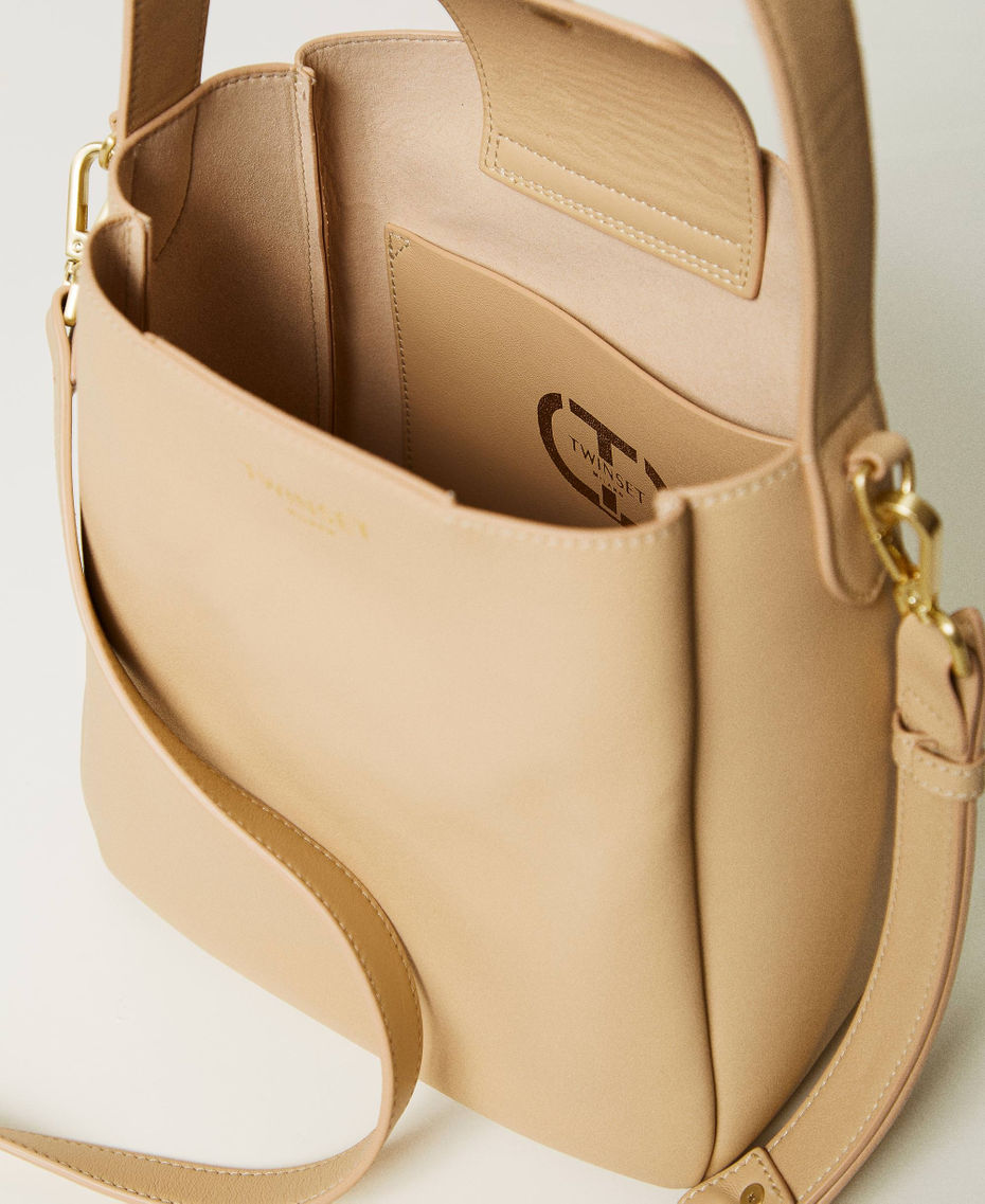 Hobo-Bag „Forever“ aus Leder Helles „Ginger Root“-Beige Frau 251TD8332_11640_04