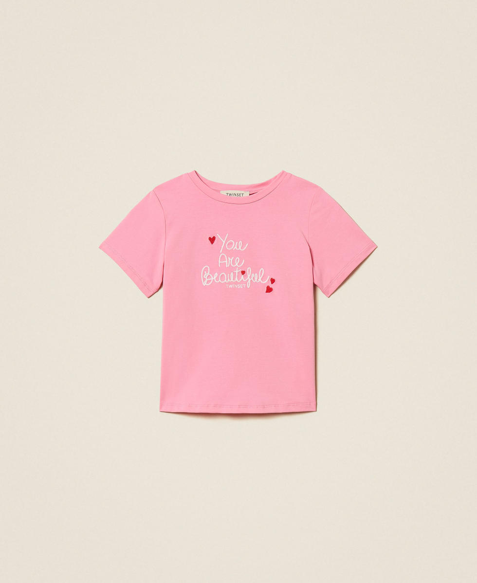 T-shirt baby con ricamo