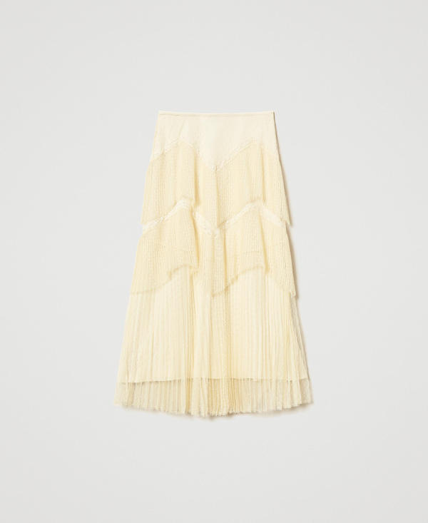 スカート TWINSET SS25 Sangallo skirt (251TT2332 00282) TWINSET: Skirt woman - Ice | Twinset skirt 251TT2332 online
