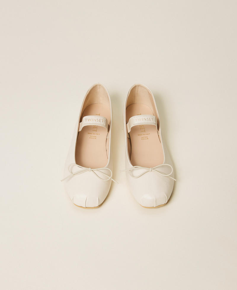 Mary Jane leather ballet flats Milk Girl 261GCJ022_12577_04