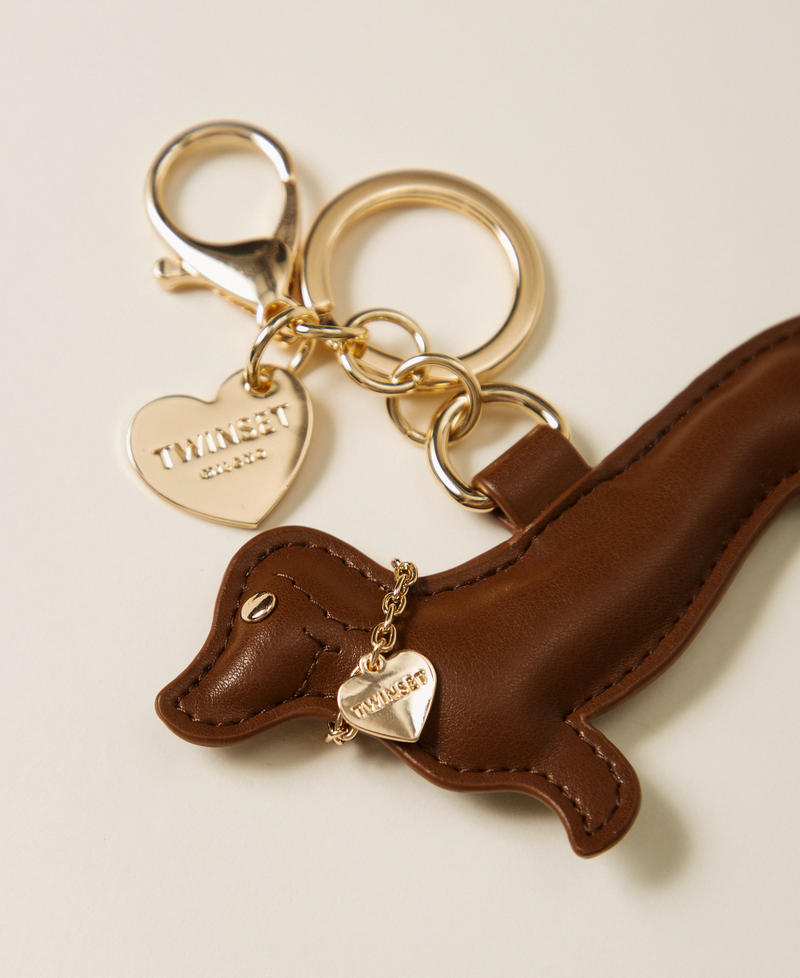 Dachshund key ring with Oval T Chocolate Malt Woman 252TL8050_11943_02