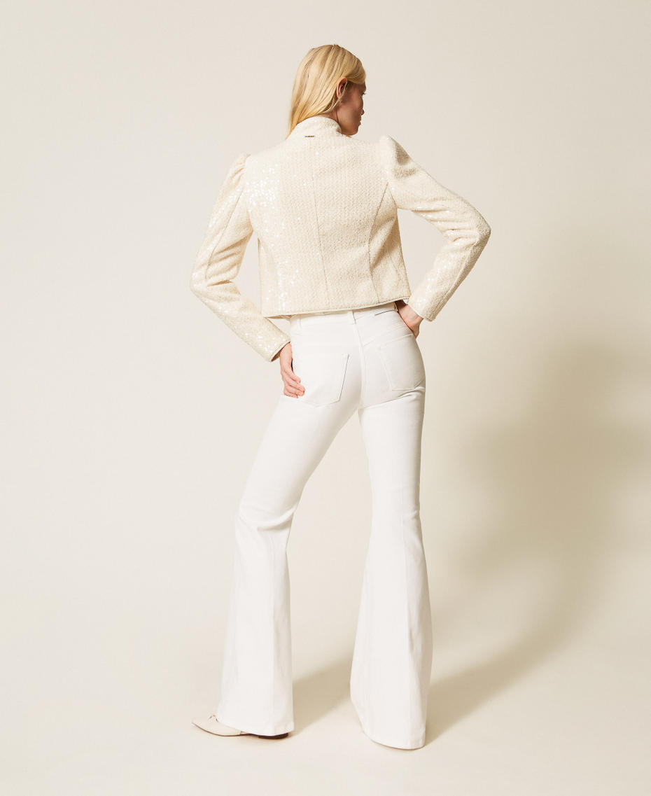 Cotton bull flared trousers Lily Woman 261TP2680_00381_03