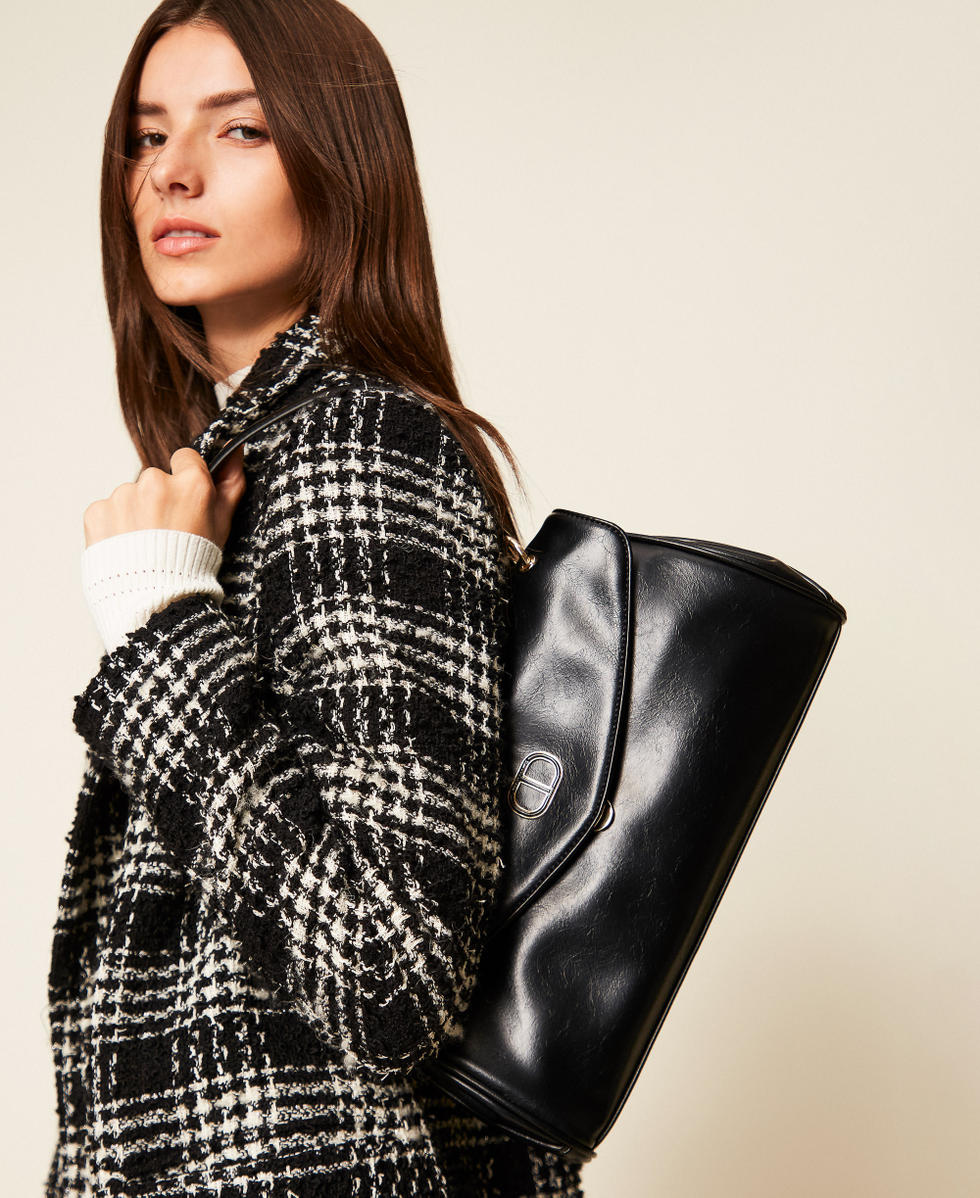 Top handle bag with Oval T Black Woman 252TD8052_00006_T0