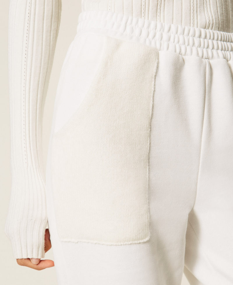 Knit and fleece joggers Off White Woman 252LL2CFF_00526_05