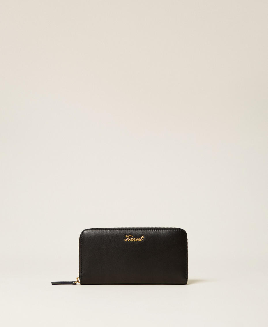 Zip around leather wallet Black Woman 262TH7030_00006_01