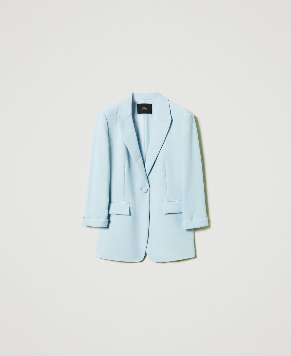 Crêpe piquet blazer