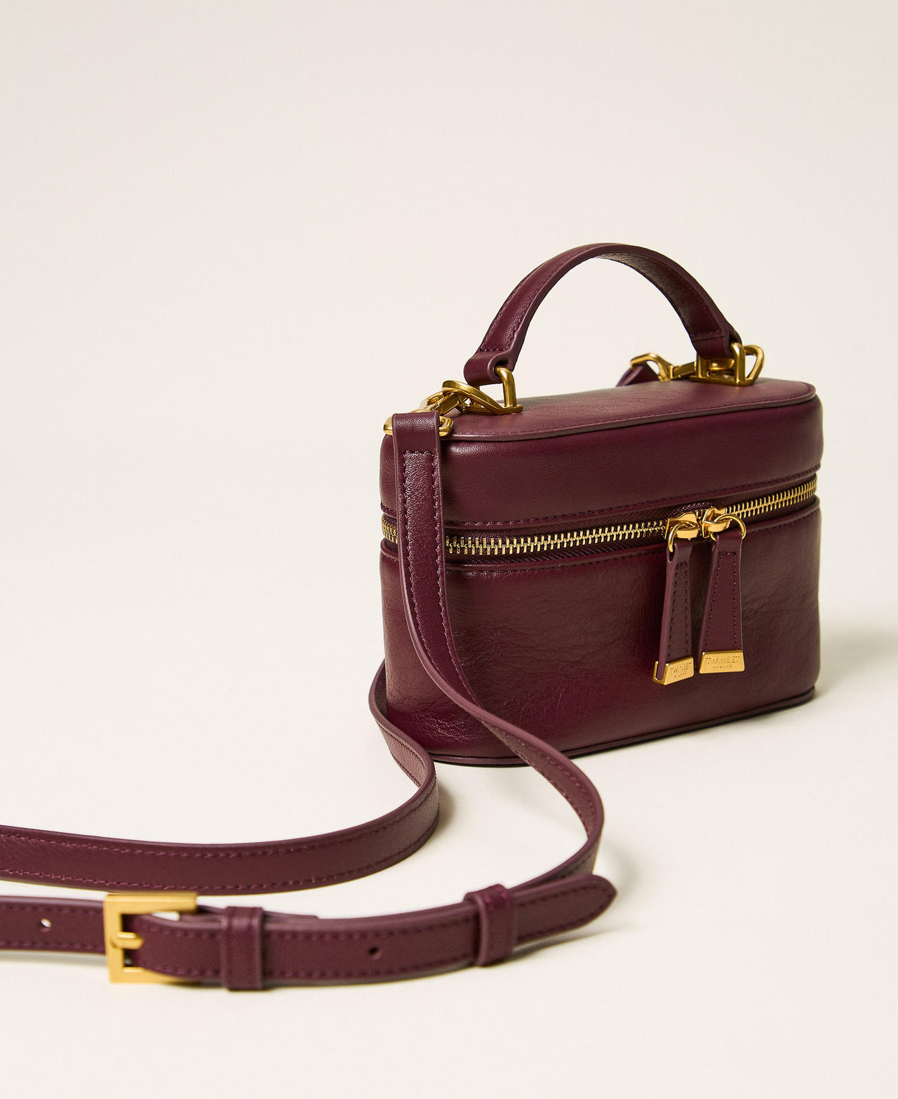 Leather shoulder bag Bordeaux Woman 262TD8170_00020_02