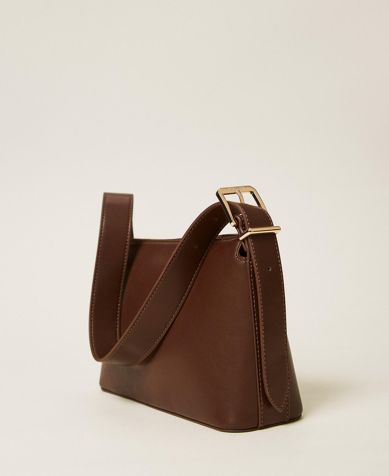 Shoulder bag with logo Coffee Woman 252TB7023_00203_03