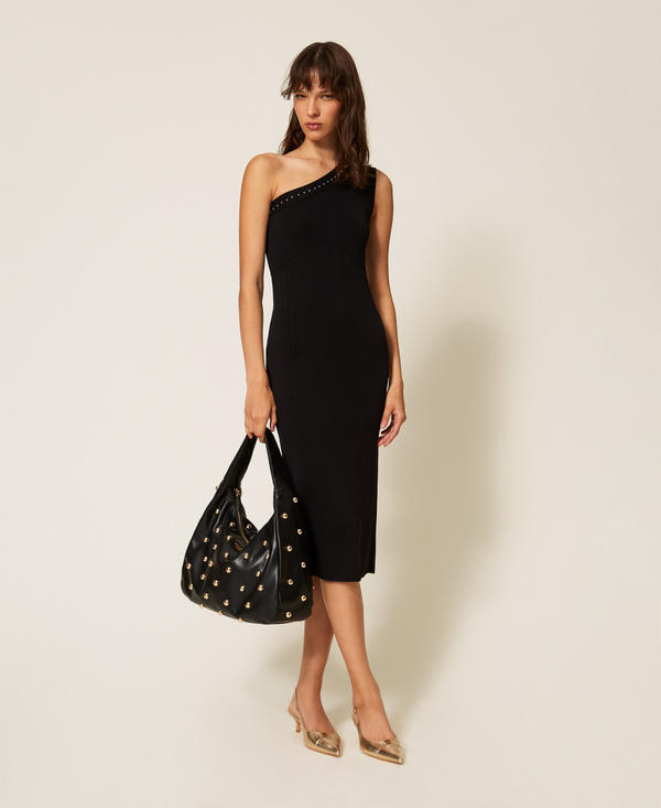 Borsa hobo con borchie