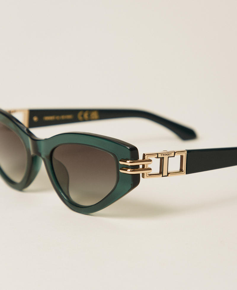 Occhiali da sole a farfalla Verde Alpino Donna 999TZ5069_13142_03