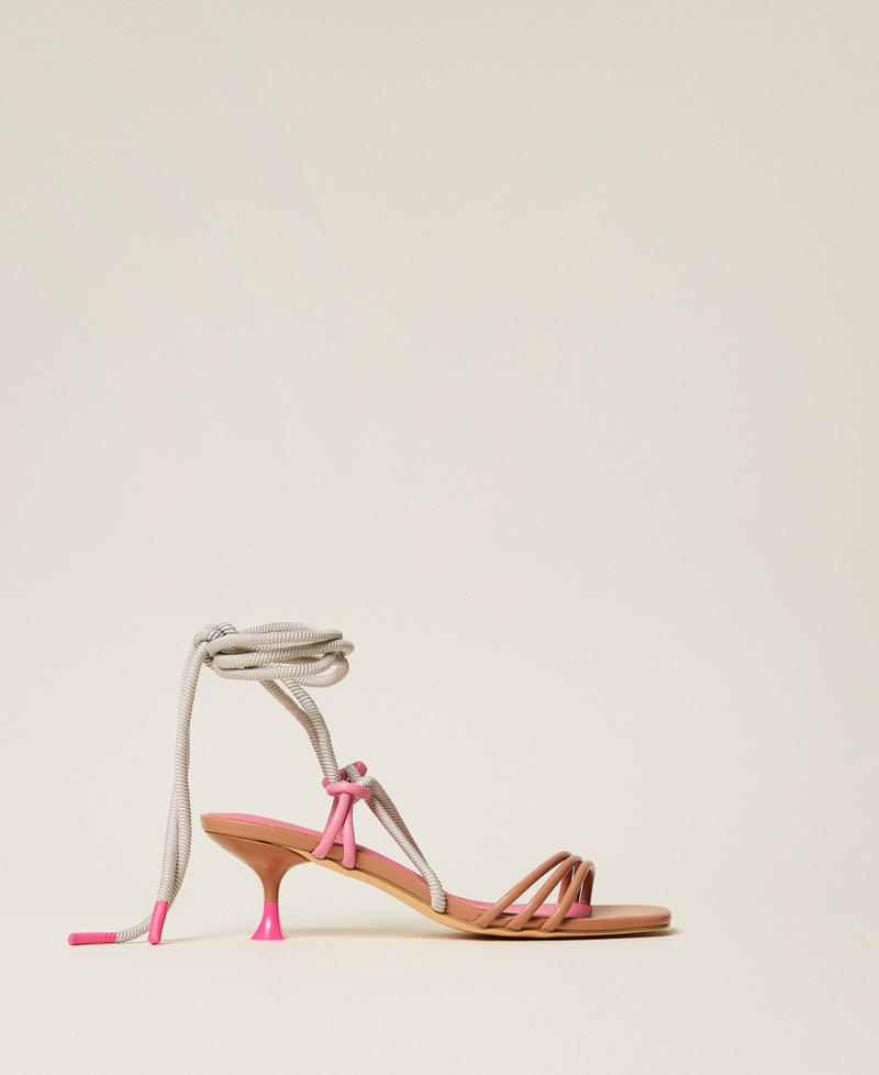 MYFO colour block sandals Nude Beige Woman 261AQT010_13195_01