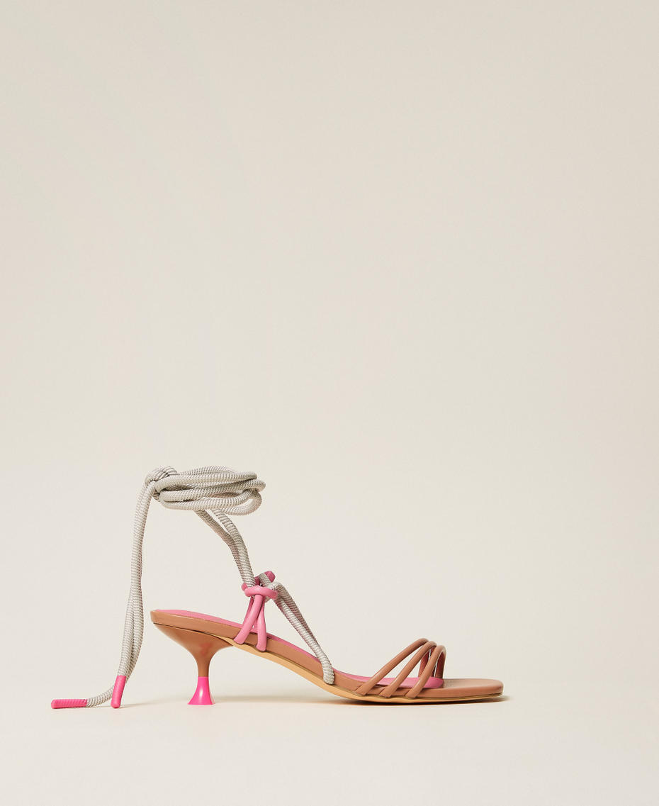 MYFO colour block sandals Nude Beige Woman 261AQT010_13195_01