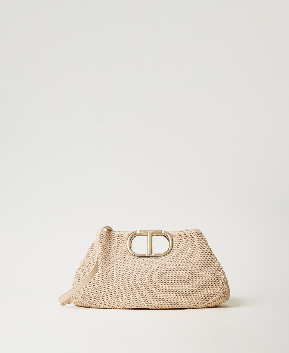Borsa a tracolla 'Lila' effetto paglia intrecciata Paglia Donna 251TB7241_00193_01