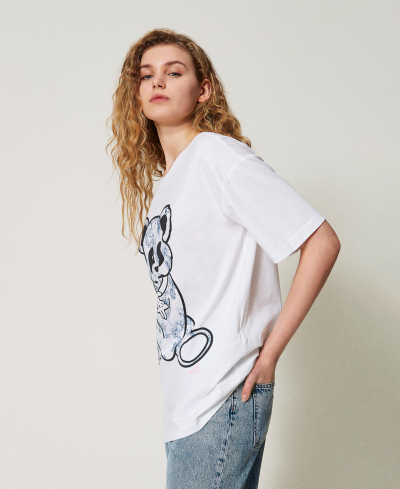 MYFO T-Shirt im Oversize-Fit Papers / Panda-Print Frau 251AQ2052_12442_02