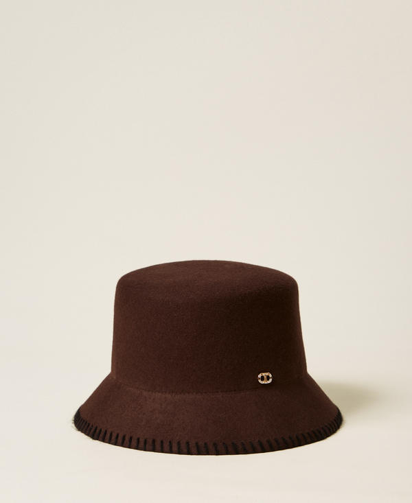 Wool cloth bucket hat