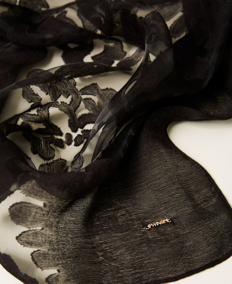 &Eacute;tole en dentelle incrust&eacute;e Noir Femme 261TA4320_00006_02