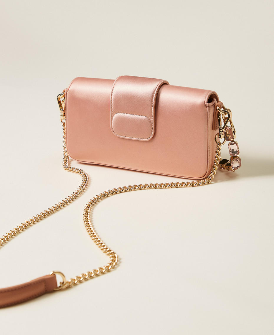 Borsa a tracolla 'Amie' in raso con strass Rosa "Dusty" Donna 252TB7222_00916_03