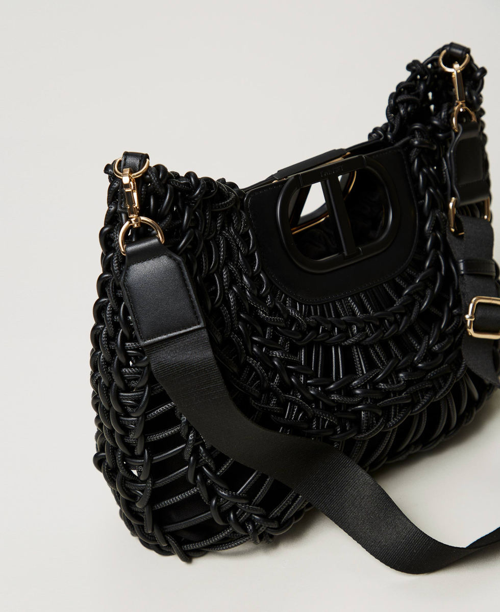 &lsquo;Lila&lsquo; shopper with Oval T handle Black Woman 251TD8190_00006_03