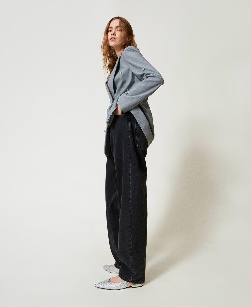 Ballerines slingbacks avec strass